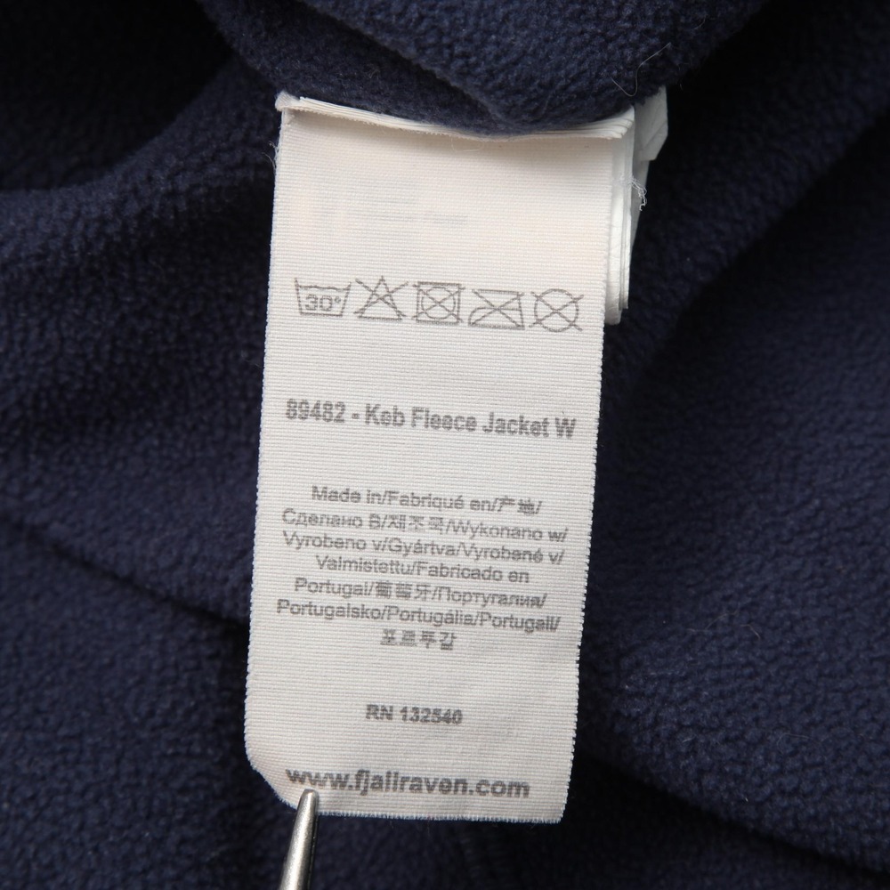 Fjallraven Jacket Womens Medium Blue Keb Fleece Hoodie Full Zip Outdoor 89482 - Picture 7 of 14